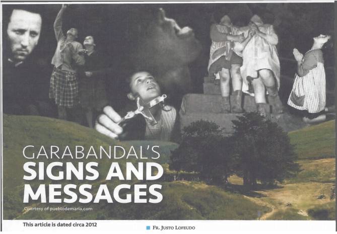 Garabandal's signs and messages, historical montage.