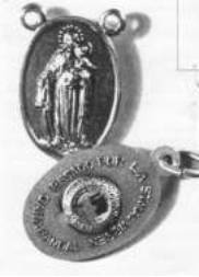 Two religious medallions, front and back.