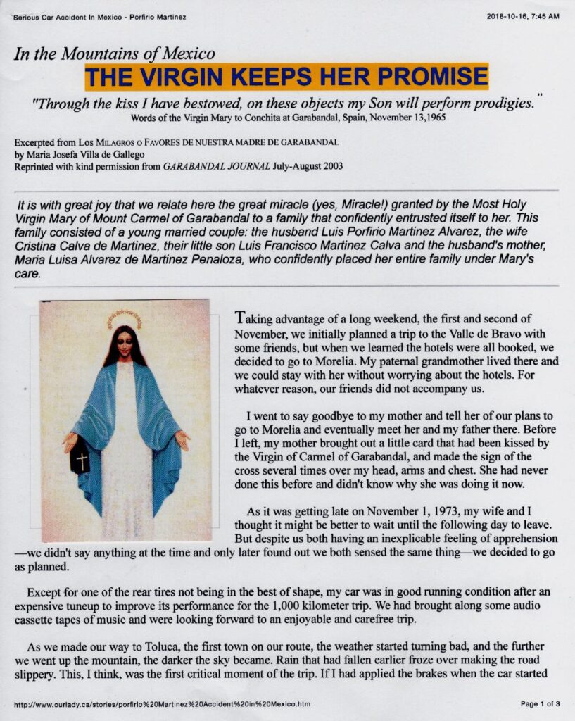 Religious article with an image of a woman.