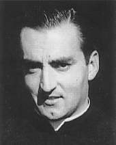 Black and white portrait of a man.